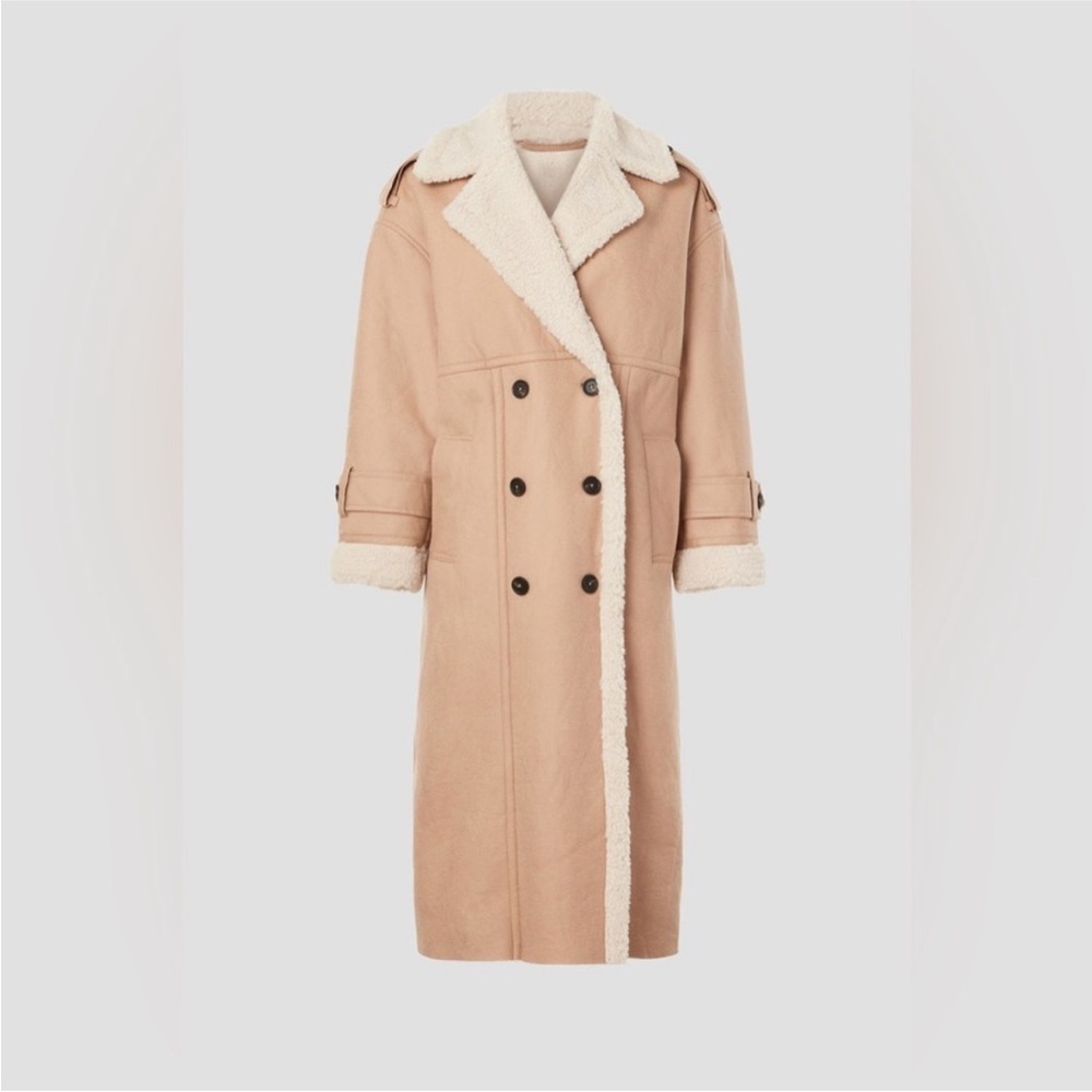 Great Jones Lined Sherpa Coat, Size: L - Picture 2 of 12